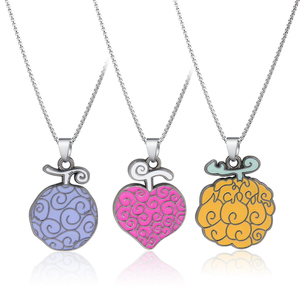 Venta al por mayor Anime joyería Ace Law maldito diablo fruta colgante collar - Product Image 1