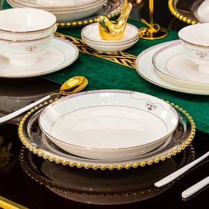 Vaisselle en céramique et porcelaine, assiettes et bols en porcelaine fine pour riz, soupe et nouilles, combinaison libre, cadeau <span class=keywords><strong>de</strong></span> déménagement, style simple - Product Image 3