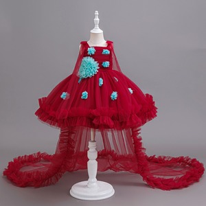 Vestido de Primer Cumpleaños para Bebé Niña, con Encaje, Tul, Bloques de Color, Tutú Esponjoso, Lazo Grande, Estilo Princesa, para Fiesta - Product Image 5