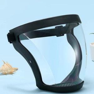 <span class=keywords><strong>Masque</strong></span> facial Transparent en petg et polycarbonate, <span class=keywords><strong>visière</strong></span> de football grise - Product Image 3