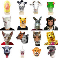 Masque intégral en latex Nicro personnalisable, effrayant, pour déguisement d'Halloween, cosplay, fête, masque d'animal diversifié, masque de cheval extraterrestre