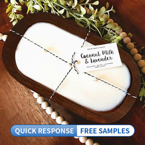 Paulownia Leere Teigschüsseln für Kerzen Hochwertige Holz-Kerzenaccessoires Dekoration für Familienfeiern und Aufbewahrung - Product Image 2