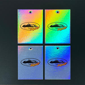 Tarjetas de Papel de Lujo Impresas y Recubiertas Personalizadas al por Mayor para Pequeñas Empresas, para Regalos y Prendas de Vestir - Product Image 1