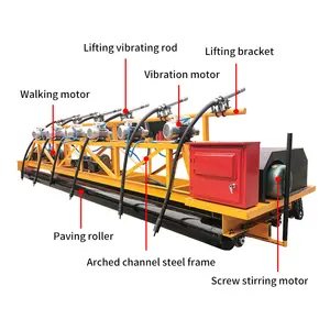 Máquina de nivelación de pavimento de hormigón automática, marco de rodillo, puente de túnel, pavimento, en venta