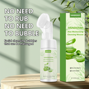 Nettoyant pour le visage <span class=keywords><strong>démaquillant</strong></span> biologique de marque privée OEM ODM mousse nettoyante pour le visage à l'<span class=keywords><strong>aloe</strong></span> <span class=keywords><strong>vera</strong></span> mousse nettoyante végétalienne - Product Image 3