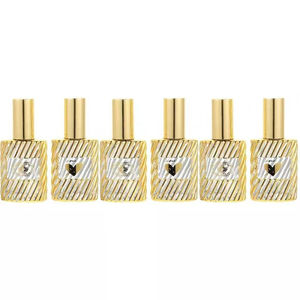 Hot Gold Electroplated <b>Glass</b> <b>Spray</b> <b>Bottles</b> 12ml Empty Refillable Screw <b>Glass</b> Fragrance <b>Bottle</b> - Product Image 3