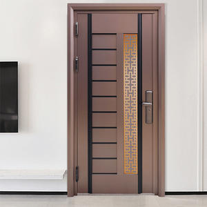 Gran oferta, puerta de acero Exterior grande segura de lujo decorativa de Metal cortada con láser para hogares - Product Image 1