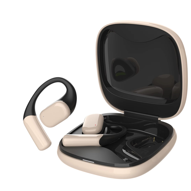 OWS Open-Ear for Bluetooth 5.4 Earbuds In-Ear Over-Ear LED/Digital Display Battery Indicator Quad Mic ENC Non-Noise Cancelling