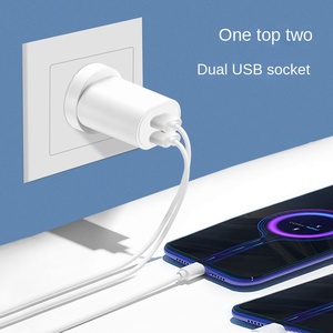 Phổ Euro tường cắm AC Power <span class=keywords><strong>Adapter</strong></span> xác thực EU chúng tôi UK AU kép đầu cho điện thoại Huawei Xiaomi Android USB sạc - Product Image 5