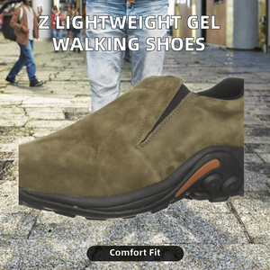 Z Lightweight Cotton Fabric Gel Round Toe Walking <b>Shoes</b> for Men Women Casual Comfortable Breathable Sneakers - Product Image 2
