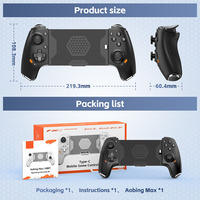 AB01 - Control de Juego Telescópico Universal para Android, Tipo C, Bluetooth, Cableado, para Teléfono Móvil, Computadora, Conmutador, Streaming