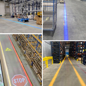 10-60V 7inch <b>Led</b> Virtual Line <b>Light</b> 108W <b>LED</b> Work <b>Light</b> Safety <b>Light</b> Danger Area <b>Light</b> for Warehouse - Product Image 3