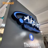 Pylônes de signalisation directionnels lumineux en aluminium rectangulaires personnalisés, vente en gros d'usine, étanches IP65 pour extérieur