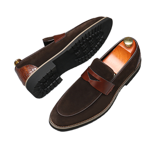 Zapatos informales para <span class=keywords><strong>hombre</strong></span>, vestido de oficina antideslizante con plantilla de goma, 37-47 talla grande, zapatos oficiales para <span class=keywords><strong>hombre</strong></span> - Product Image 1