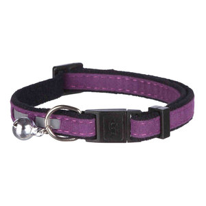 Collier pour chat en velours réfléchissant rouge avec clochette taille 0 - Product Image 5