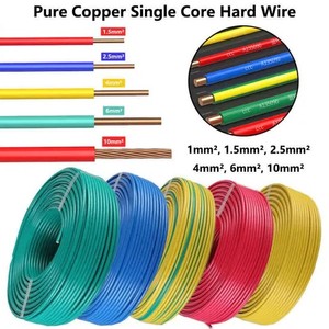 Cable Aislado de PVC para Interiores, Conector de Cobre Multifilar, Cable de Tierra, Cable Ignífugo para Edificios BV/BVR - Product Image 2