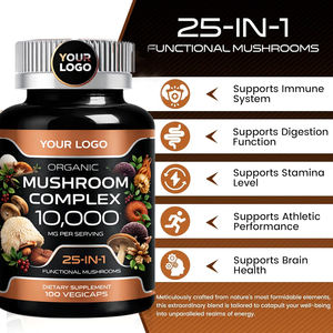 Cápsulas <span class=keywords><strong>de</strong></span> Complejo <span class=keywords><strong>de</strong></span> Hongos Orgánicos, Suplemento Dietético <span class=keywords><strong>para</strong></span> Adultos, Vegano, con Logotipo Personalizado, Cuidado Diario <span class=keywords><strong>de</strong></span> la Salud - Product Image 4