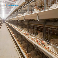 Cage à poulets en acier galvanisé à chaud de type H, équipement pour l'élevage de poulets de chair, état neuf, cages pour animaux