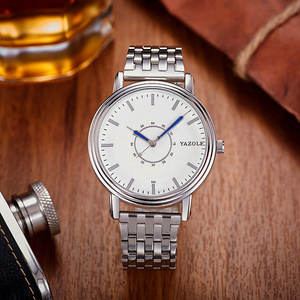 YAZOLE H 305-S Orologi da Polso Impermeabili per Uomo, Design Smart Watch, Vendita Calda, Cassa <span class=keywords><strong>Oro</strong></span> <span class=keywords><strong>Rosa</strong></span>, Orologi al Quarzo da Uomo - Product Image 4