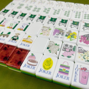 Collection de <span class=keywords><strong>Mahjong</strong></span> de Luxe Américain avec 160 Tuiles, Idéale pour les Casinos ou les Divertissements pour Adultes - Product Image 4