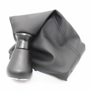 Pommeau de levier de vitesse en cuir 5 positions noir pour Peugeot Europe - Product Image 1