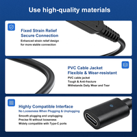 Adaptateur de câble de charge 3DS vers USB Type-C Noir 6,5 pouces Câble de charge USB-C vers 3DS pour Nintendo 3DS / 2DS / New 2DS XL/DSi