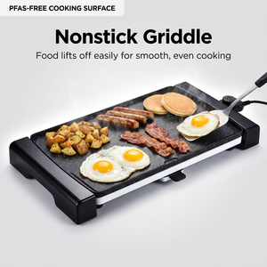 <span class=keywords><strong>Plaque</strong></span> de cuisson électrique multi-usages vérifiée <span class=keywords><strong>pour</strong></span> œufs et viande, barbecue de cuisine antiadhésif, gril de table polyvalent <span class=keywords><strong>pour</strong></span> la maison - Product Image 1