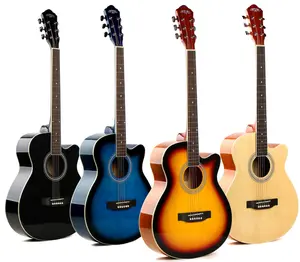 Caravan instrumento de cordas para guitarra, HS-4010 mais barato, 4 cores, 40 polegadas, violão acústico, fábrica, atacado na china