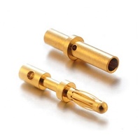 Adaptateur de prise banane personnalisé 2mm 3mm 4mm plaqué or de haute qualité pour carte de circuit imprimé à souder