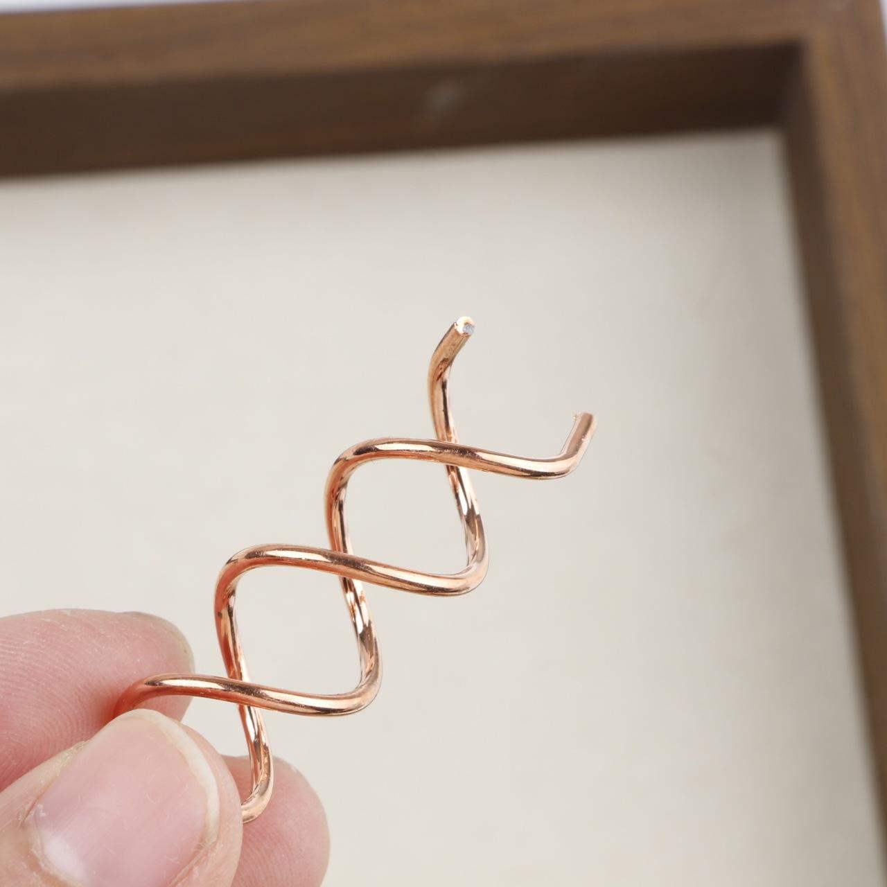 ชุดหัวแบนสีโรสโกลด์