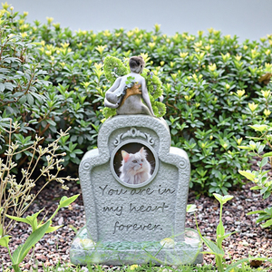 Luxe créatif chat chien mémorial pierre tombale polyrésine sacrificielle cercueil <span class=keywords><strong>pour</strong></span> animaux de compagnie urne funéraire <span class=keywords><strong>pour</strong></span> cendres d'animaux urne ornementale <span class=keywords><strong>pour</strong></span> - Product Image 6