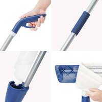 Serpillère plate en microfibre CLeanhome avec pulvérisateur, outil de nettoyage des sols pour usage commercial et domestique, pour sols en bois, stratifiés, céramiques, pour la maison