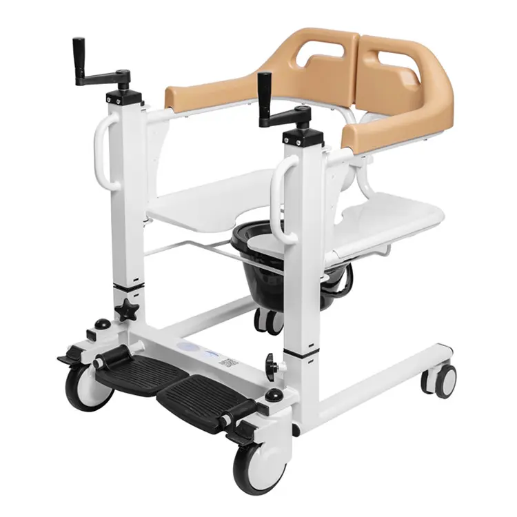 Silla de elevación multifunción para transferencia de pacientes, sillón con cómoda para discapacitados