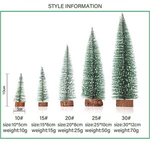 Bán Buôn Máy Tính Để Bàn Trang Trí Nhân Tạo Chai Mờ Cọ Mini Cây Thông Giáng Sinh - Product Image 6