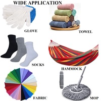 Direkt vom Hersteller: Offenes Regeneriertes Baumwoll-Polyester-Mischgarn NE8/1 12S 16S 20S TC CVC für Socken, Handschuhe, Strickerei und Weberei