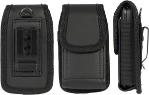 Étui universel en nylon et cuir avec clip ceinture, porte-cartes et pochette de transport pour iPhone 16 15 Pro Max - Product Image 3