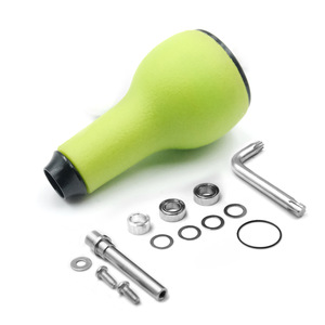 Empuñadura de Carrete de Pesca QY de 27 mm, de TPE Verde, para Modificación de Carretes Shimano Vanford Spinning Bait - Product Image 1