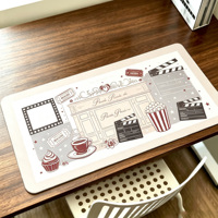 Tapis de Souris en Gros avec Support Antidérapant, Tapis de Souris Personnalisé en PVC Imperméable, Tapis de Bureau pour Salle de Contrôle TV