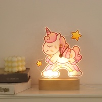 Horloge de bureau LED 3D en acrylique UV, veilleuse LED pour la maison, horloge de chevet avec lampe de chevet