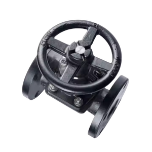 डायाफ्राम वाल्व pn10/pn16 फ्लैंज डटाइल आयरन रबर नरम सील प्रकार एंटी-जंग मैनुअल डायाफ्राम शाउटॉफ वाल्व - Product Image 4