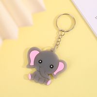 Llavero con Colgante de Animal de Dibujos Animados, Funda de Plástico Suave para Llaves de Coche, Regalo