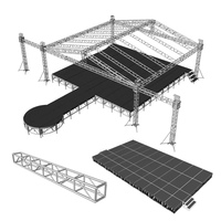Estructura de Truss Resistente de 760*520mm para Escenarios y Conciertos, Truss de Aluminio con Tornillos Thomas Tomcat