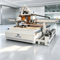 Centro de Mecanizado CNC para Madera, Router de 3 Ejes ATC, Máquina de Corte, Tallado y Grabado de Madera, 1325x2500mm, 40KW