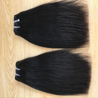 Nouvel Arrivage Extensions de Cheveux Humains Cambodgiens Lisses Yaki Légers, Tissages de Cheveux Vierges Double Drawn à Cuticules Intactes pour Professionnels