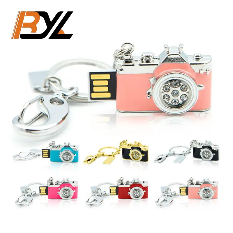 Toptan hediye özel logolu kalem sürücü 2.0 3.0 bellek Usb sopa Metal Pendrive U Disk kamera 32Gb 64Gb Cle Usb sopa Flash sürücüler