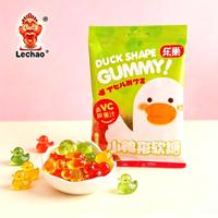 Bonbons Gélifiés 3D en Forme de Canard Multicolores Halal, Sachet de 125g, Fournisseur d'Usine Lechao, Snack pour Enfants
