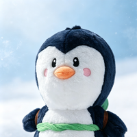 Peluche personnalisée pingouin en tissu doux, créature antarctique, compagnon d'hiver, animal à câliner, mascotte personnalisable
