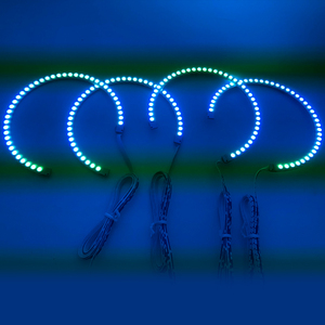 Led Angel Eyes bianco rosso blu giallo Moto Halo anello luce angel's Eye proiettore DRL lampada di marcia diurna per BMW E36 E38 E39 E46 - Product Image 2