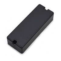 Penutup Pickup Bass Senar 4/5/6 Penutup Pickup Bass 2 Lubang Penutup Pickup ABS Solid 88.8/101.3/114Mm Hitam