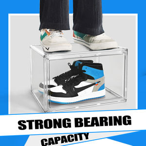 Scatola per Sneaker DAYOOH in Acrilico <span class=keywords><strong>Trasparente</strong></span> Contenitore Impilabile Multimisura Organizer per Scarpe Antipolvere Lucido Scaffale Portaoggetti - Product Image 4